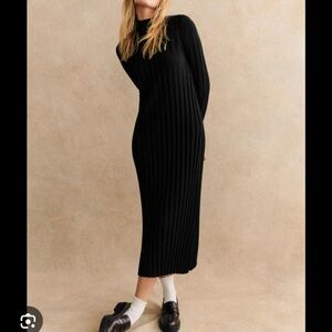 Sezane Katrina Dress Black - Size XS